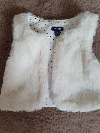 Gilet sans manches à poils