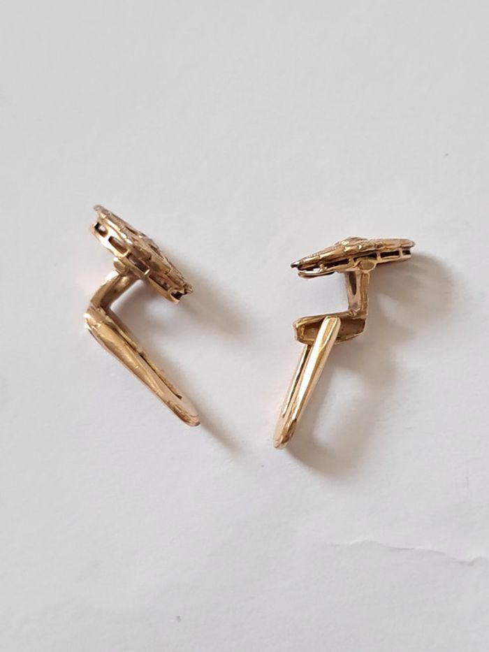 Petits boutons de manchette ou de col anciens - photo numéro 5