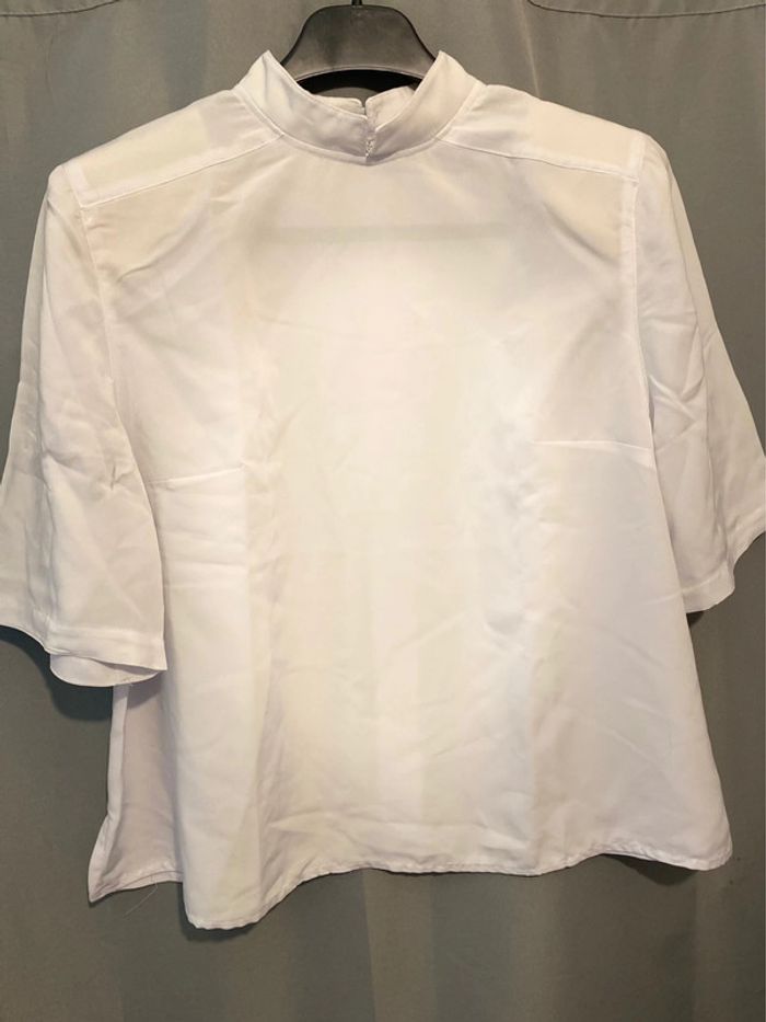 Teeshirt blanc manches courtes