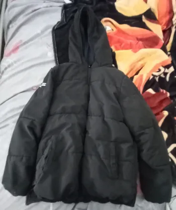 Manteau polaire noir garçon