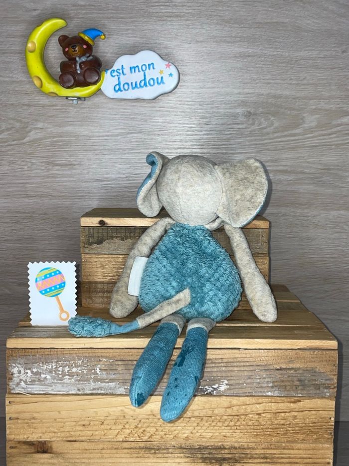 MR313 doudou éléphant 🐘 moulin Roty - photo numéro 2