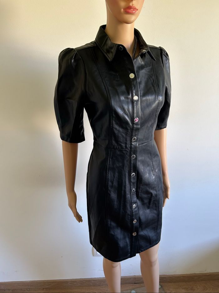 Robe noire neuve en simili cuir Morgan taille 36 - photo numéro 2