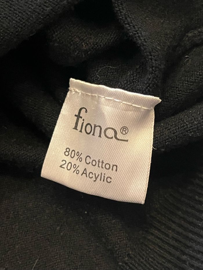 Cardigan manches longues noir basique boutonnée fiona taille S - photo numéro 5