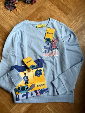 Ensemble Sweat léger et t shirt MC 9/10 ans Stitch