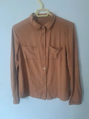 Chemise Camel effet Daim MIM Taille 36