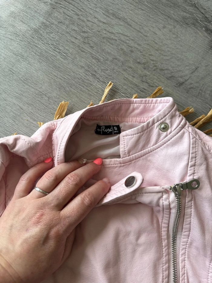 Veste en simili cuir influx 8 ans - photo numéro 4