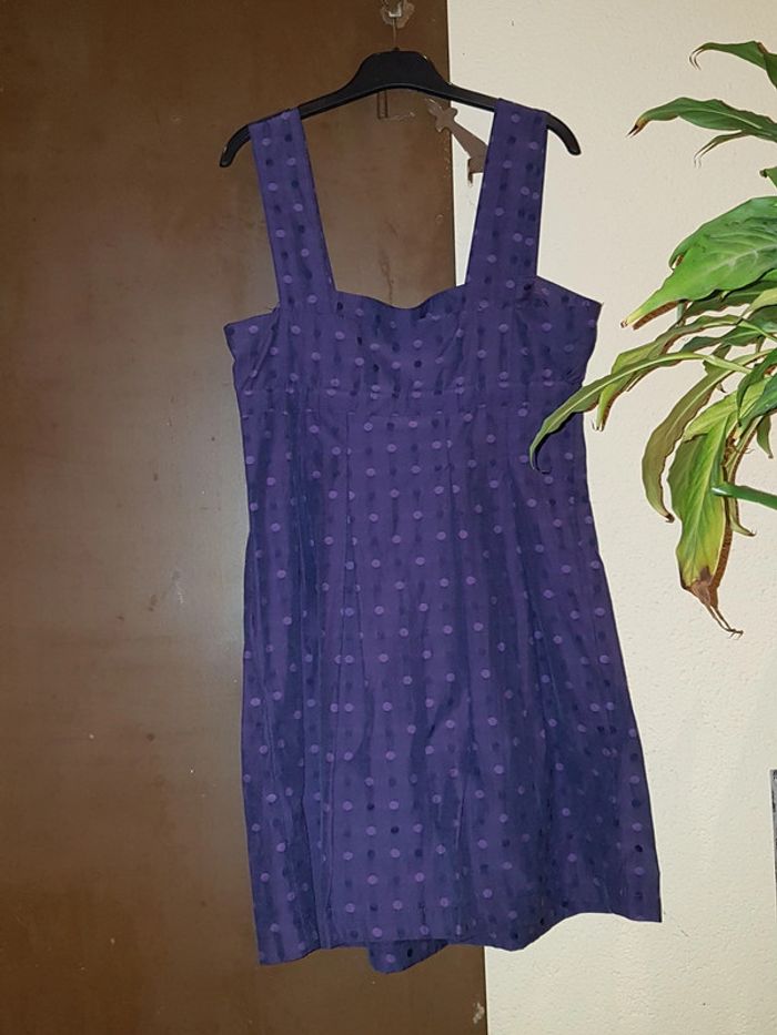 Robe violette a pois - photo numéro 2