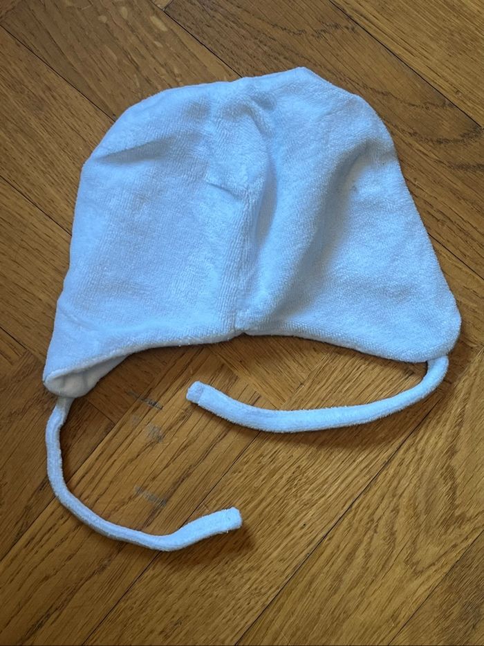 Bonnet bébé naissance bleu clair - photo numéro 3