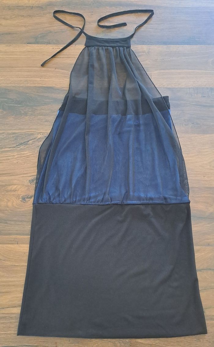 Robe dos nu noire et bleue femmes taille S Leaton Moda - photo numéro 7