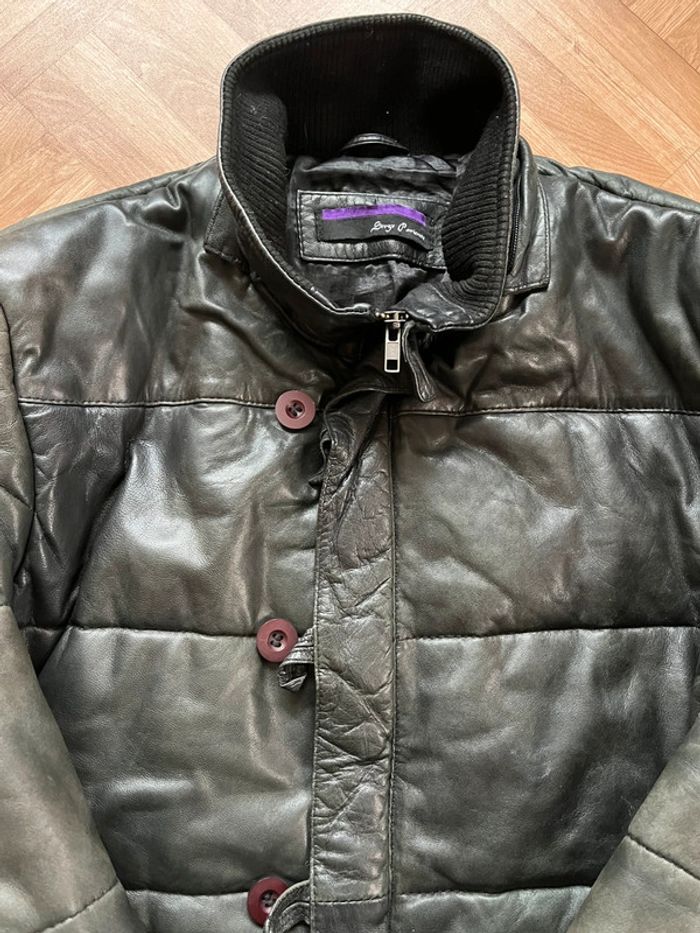 Doudoune manteau en cuir agneau Serge Pariente - photo numéro 4