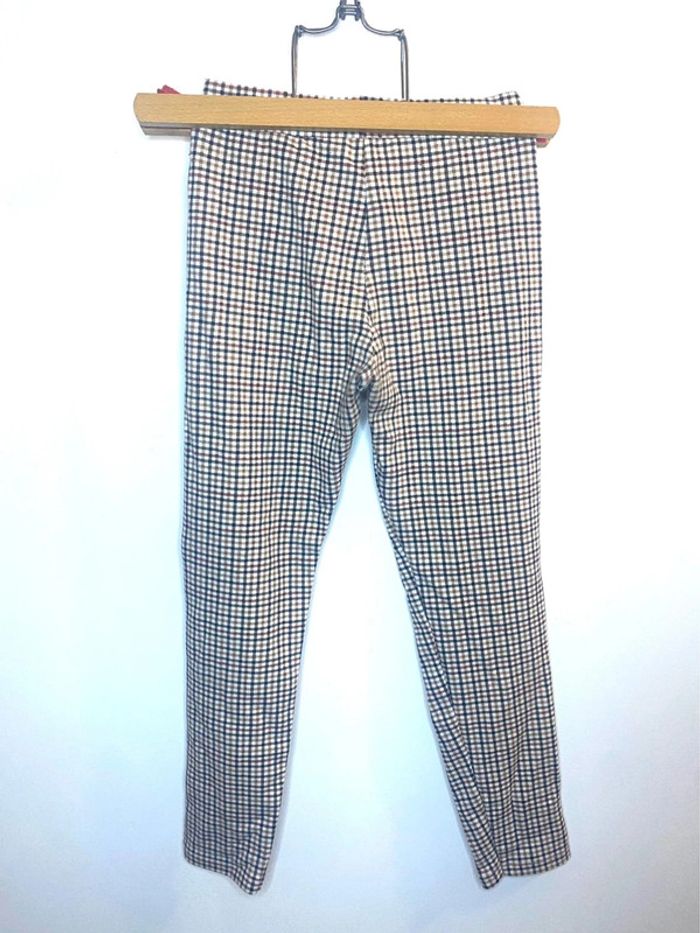 Jegging carreaux marron - photo numéro 2