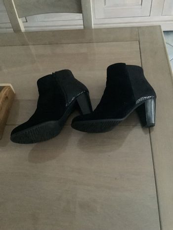 Bottines bi matière noires