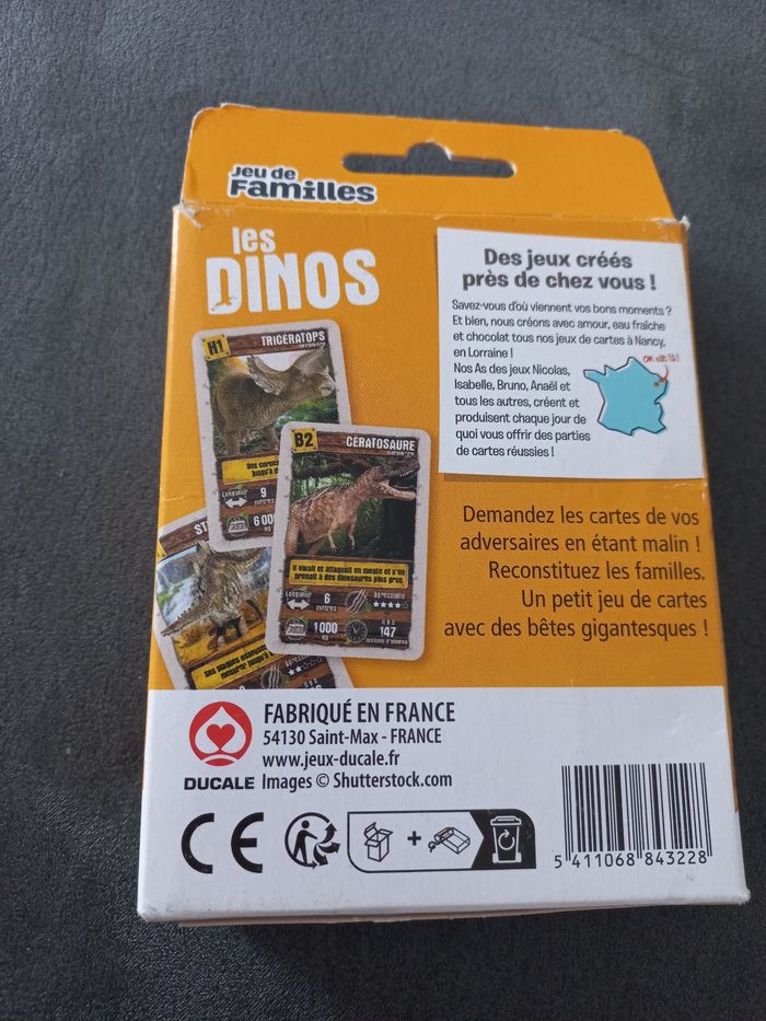 Jeu de famille les dinos  ducale dinosaures - photo numéro 3