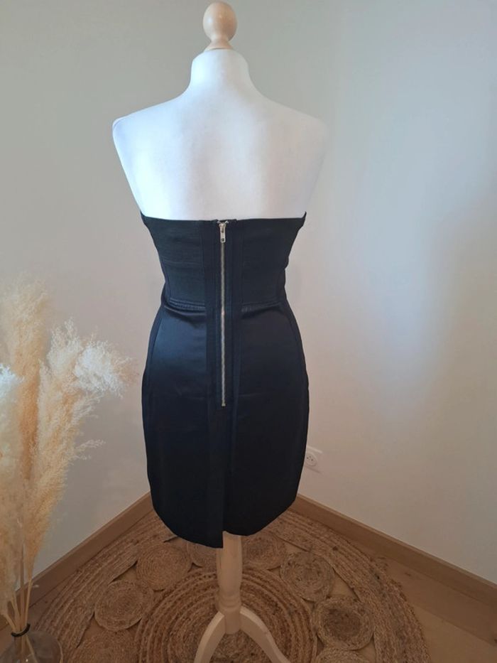 Robe bustier noire satinée Vila taille S 36 - photo numéro 7