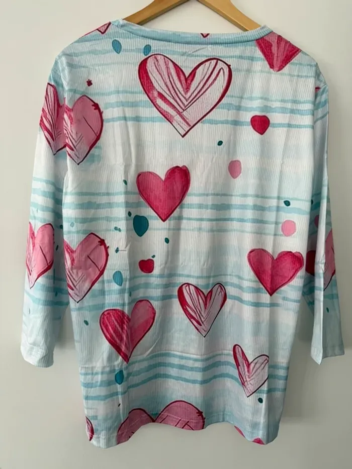 T-shirt cœur 3XL - photo numéro 2