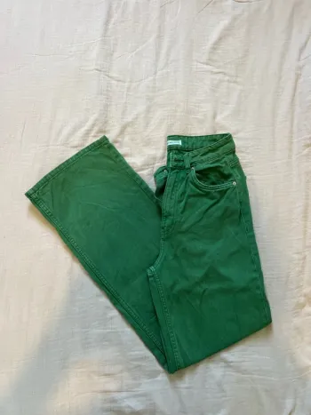 Jean large Vert