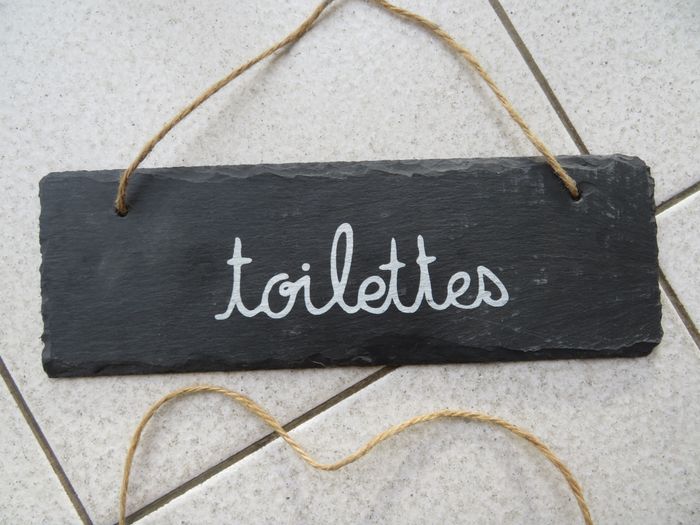 3 plaques en ardoise décoratives à accrocher - photo numéro 3