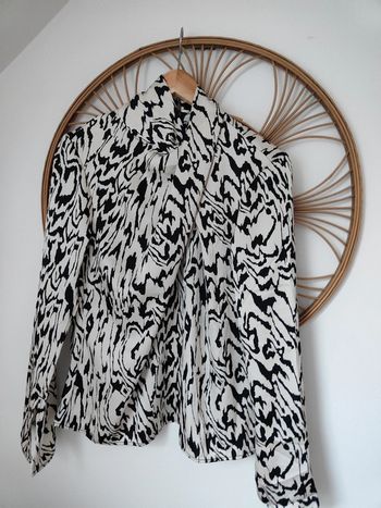 Blouse satinée zèbre