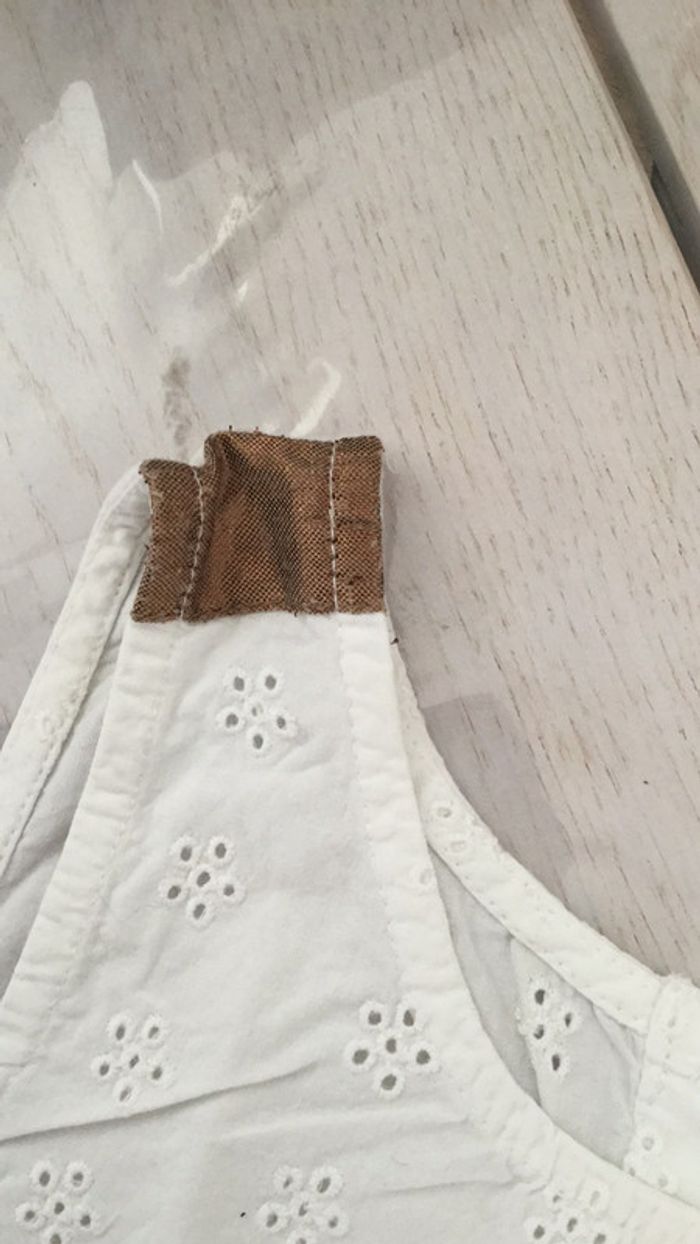 Débardeur blanc broderies 6 ans Orchestra - photo numéro 3