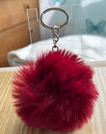 Porte clé pompon fourrure