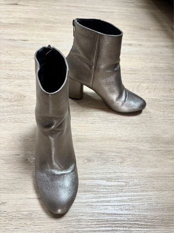 Boots argentés à talons Pimkie 40
