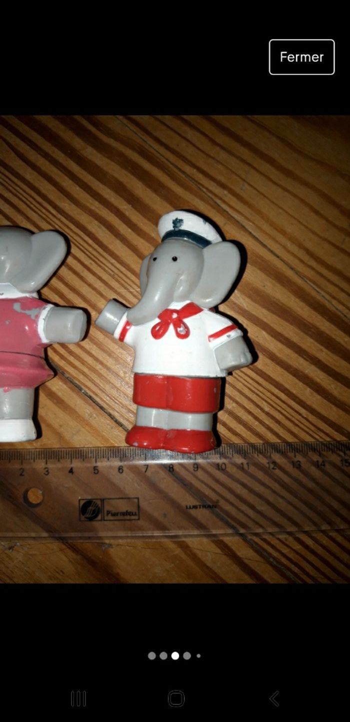 Lot de 2 figurines Babar - photo numéro 3