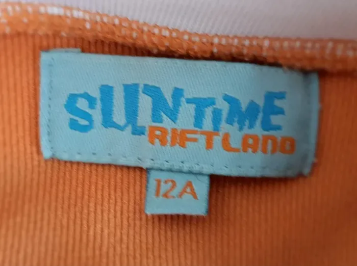 Tee-shirt ado orange "Suntime" taille XS - photo numéro 5