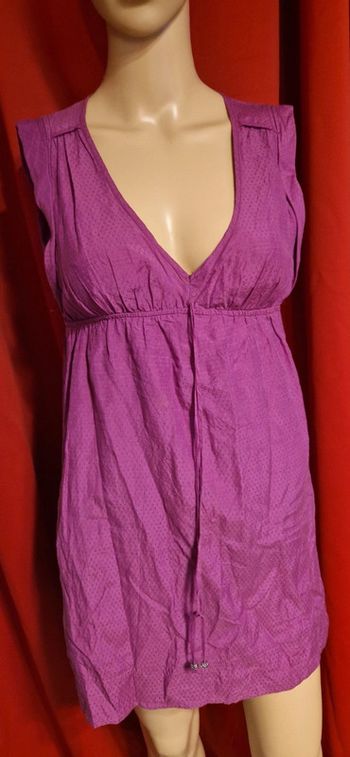 Tunique longue /blouse /robe courte fushia taille M bershka