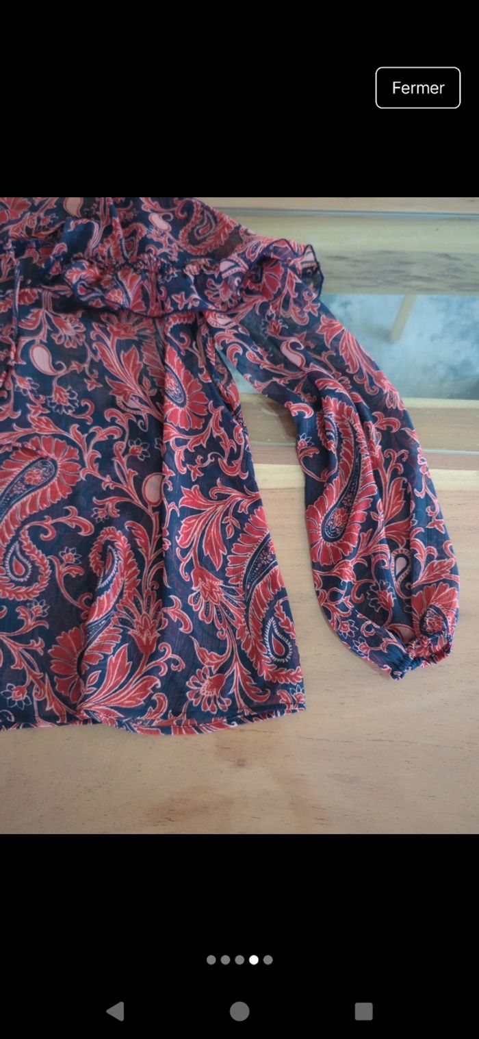 Blouse voilage Promod neuve taille 40 - photo numéro 4