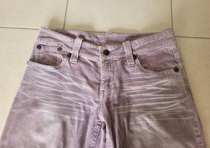 pantalon coton velours évasé - photo numéro 3