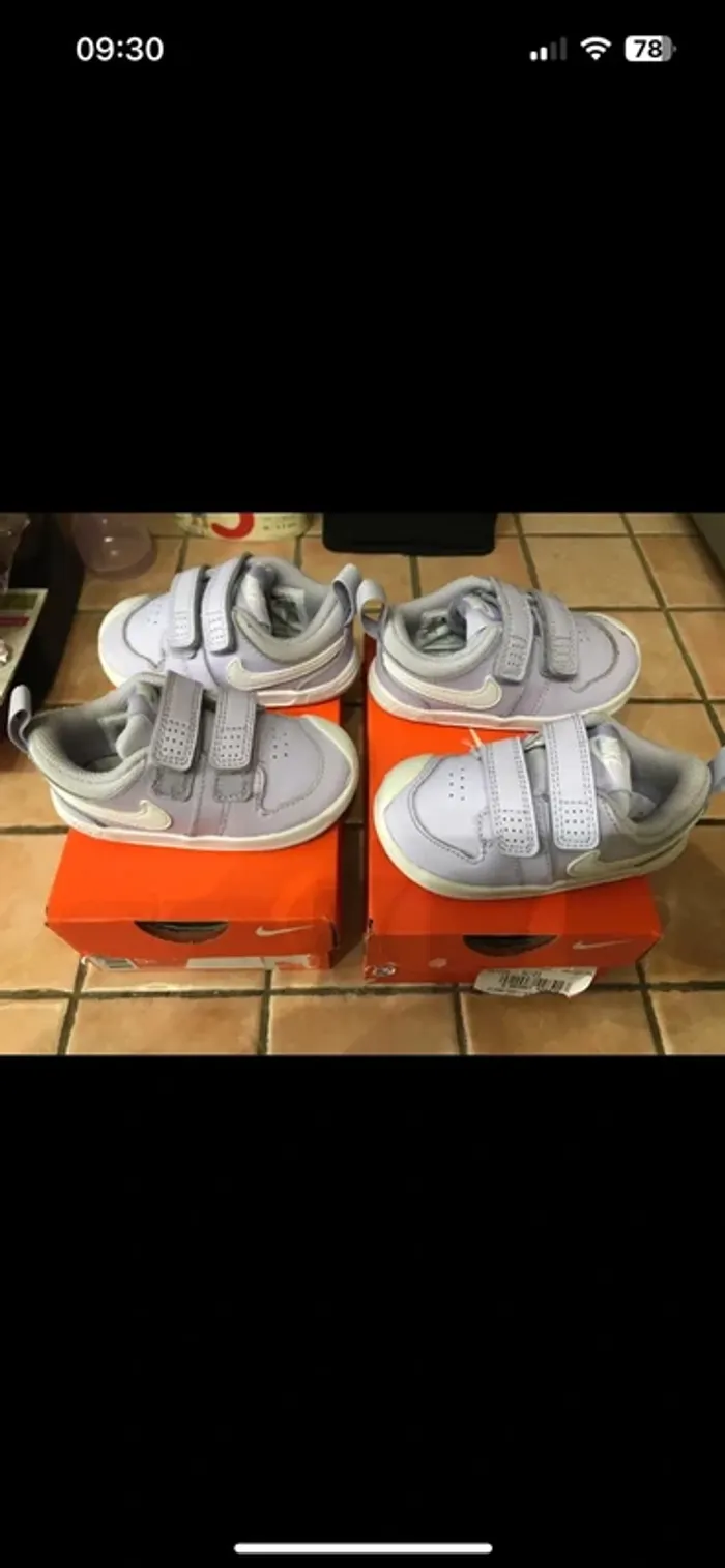 Lot 2 paires nike taille 21 - photo numéro 2