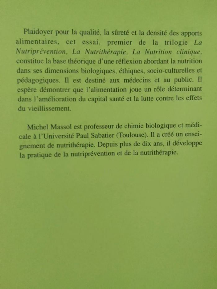 Michel Massol - La nutriprévention - photo numéro 3