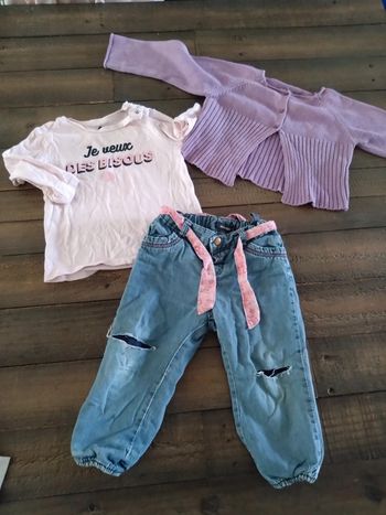 Ensemble bébé fille hiver 18 mois