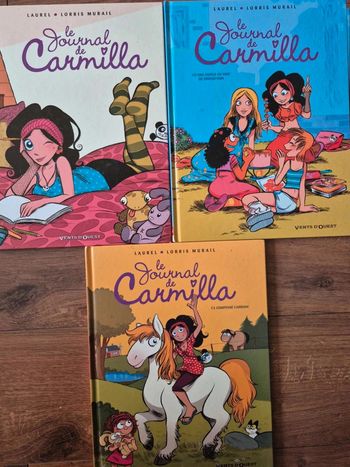 Lot de  3  bandes dessinées  Le  journal de  Camilla