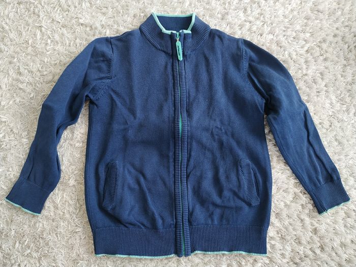 Gilet zippé bleu Vertbaudet 5 ans - photo numéro 2