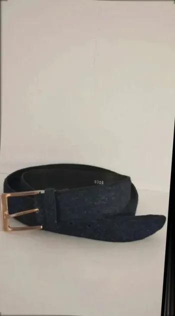 Ceinture feutrine  bleu  marine  110  cm