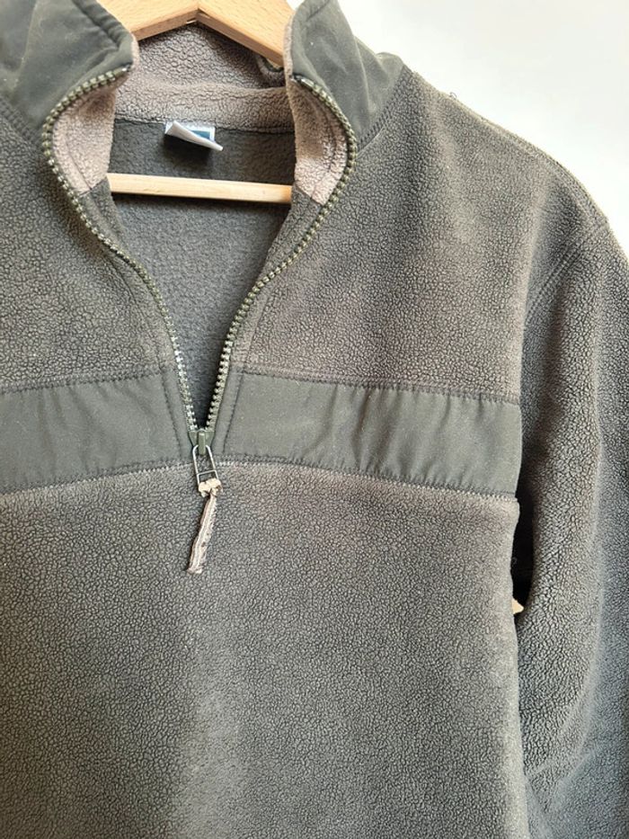 579 – polaire verte à demi fermeture / col cheminé C&A - photo numéro 3