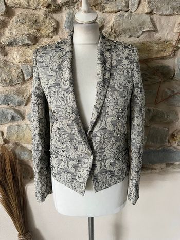 Veste blazer écru gris the Kooples XS neuve 