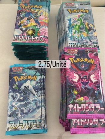 Booster Pokémon japonais en lot ou à l’unité