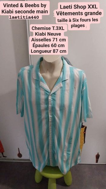 Chemise T.3XL Kiabi