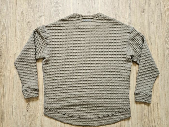 Pull Nobull matelassé kaki / beige taille M femme - photo numéro 5