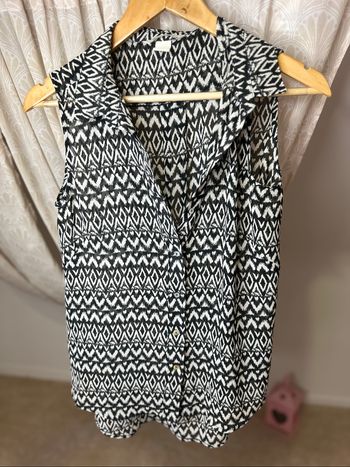 Blouse noir blanc