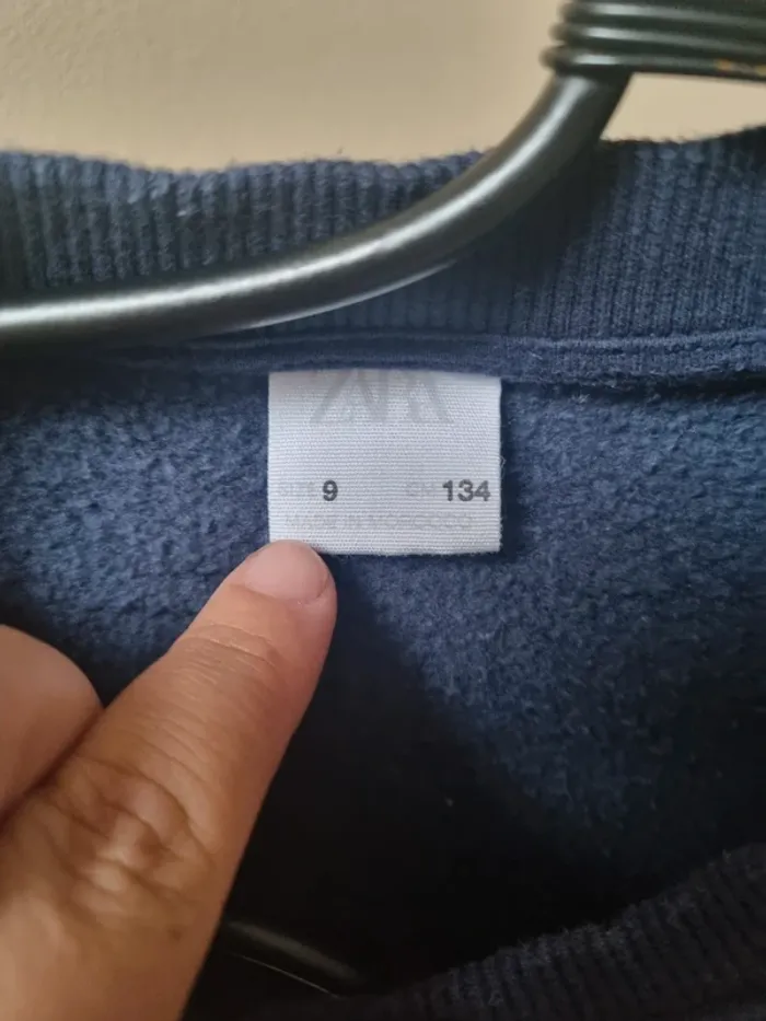 Veste bleue et crème - photo numéro 2