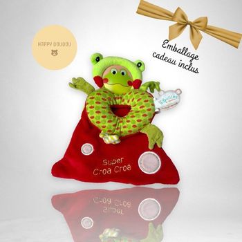 Doudou Super croa croa grenouille les bouilles doudou et compagnie DP148