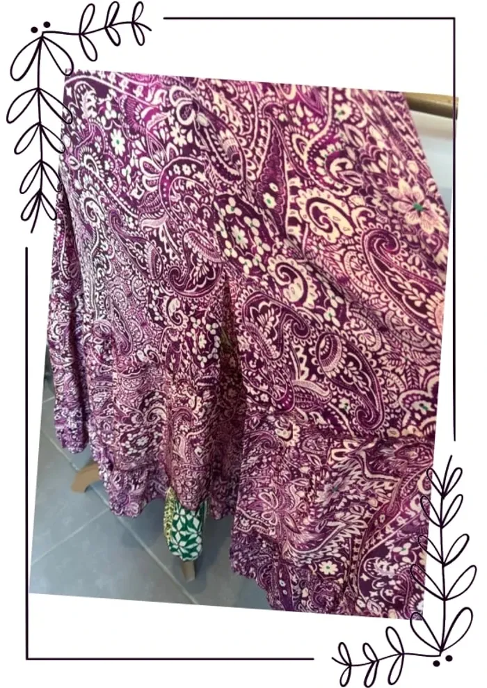 Robe longue chic fluide d’été fleuri - photo numéro 4