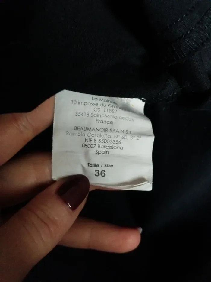 Jupe courte noire avec zip Cache cache 36 - photo numéro 3