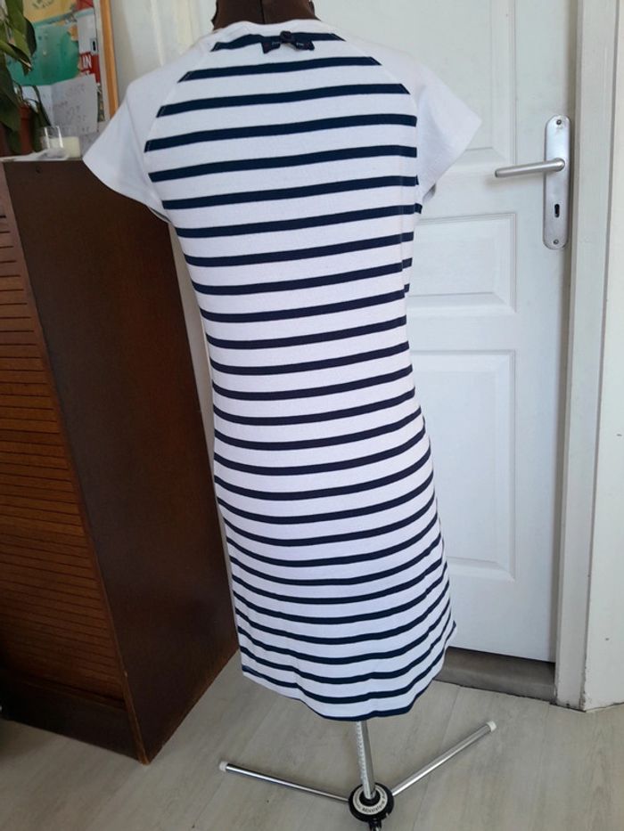 Robe été mi longue style marinière crique privée neuve avec étiquette - photo numéro 2