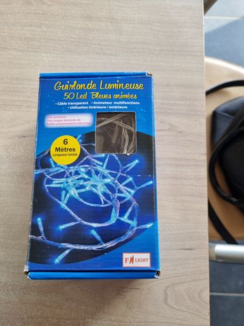 Guirlande lumineuse bleues animées