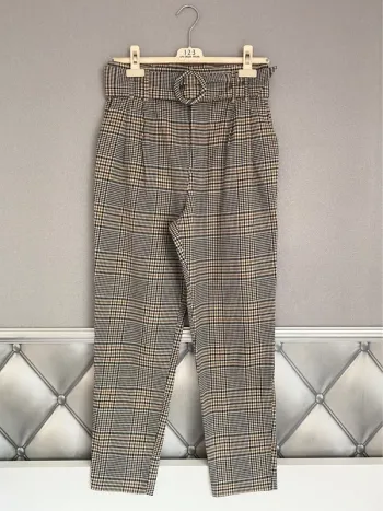 Pantalon à carreaux Zara S/M