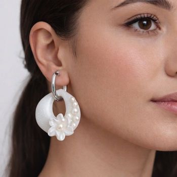 Boucles d'oreilles mariées goutte d'eau 